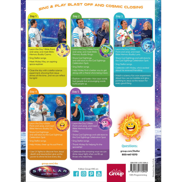 Sing & Play Blast Off and Cosmic Closing Leader Manual (Downloadable PDF) - Stellar VBS 2023 by Group