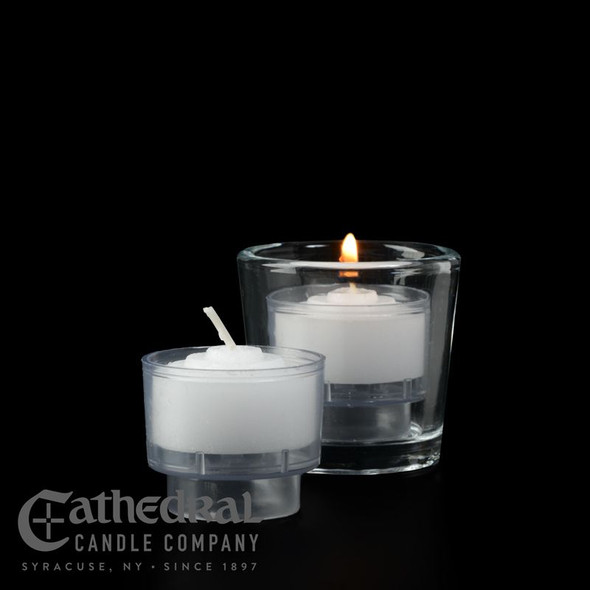 4-Hour ezLite Votive Tealight Candles - Crystal (Pack of 288)