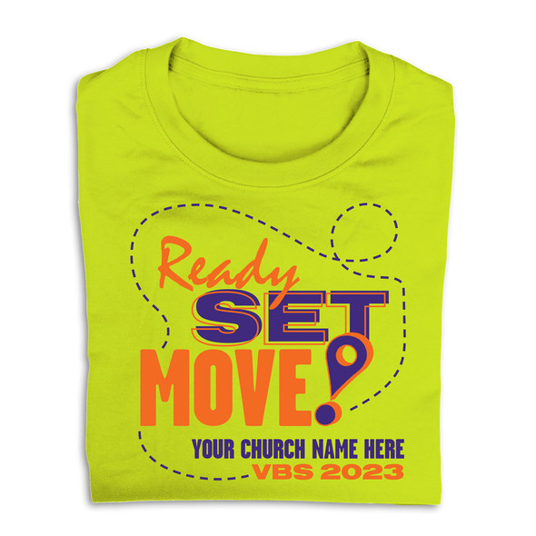 Custom VBS T-Shirts - Ready, Set, Move VBS - VRSM044