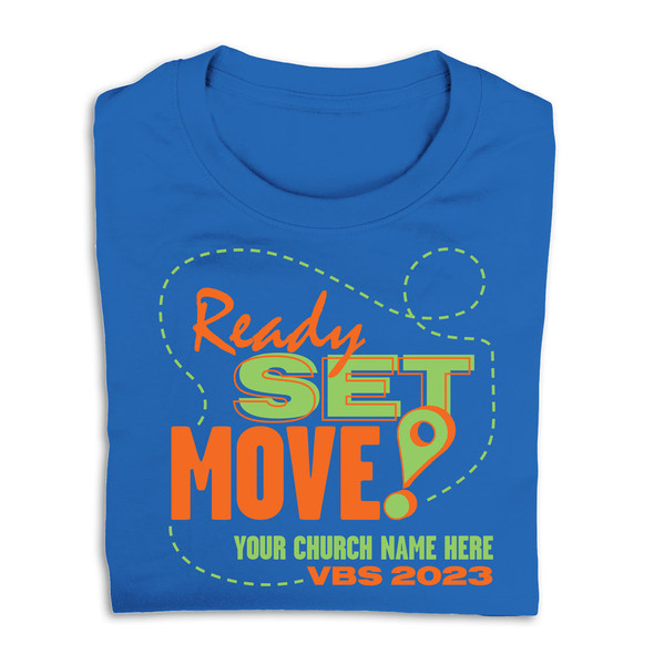 Custom VBS T-Shirts - Ready, Set, Move VBS - VRSM042