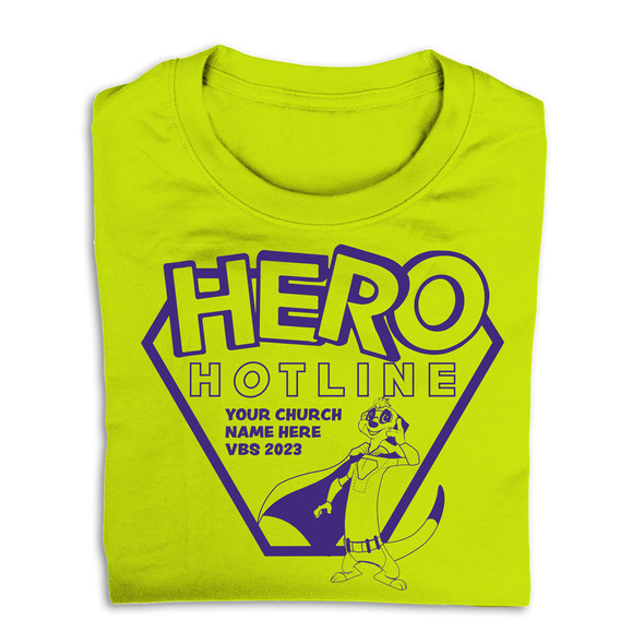 Custom VBS T-Shirts - Hero Hotline VBS - VHER015