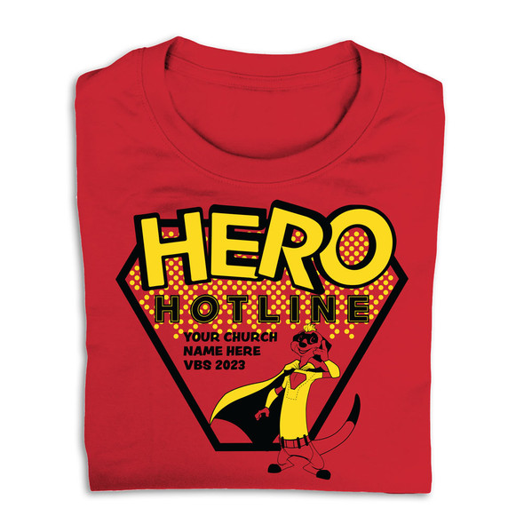 Custom VBS T-Shirts - Hero Hotline VBS - VHER014