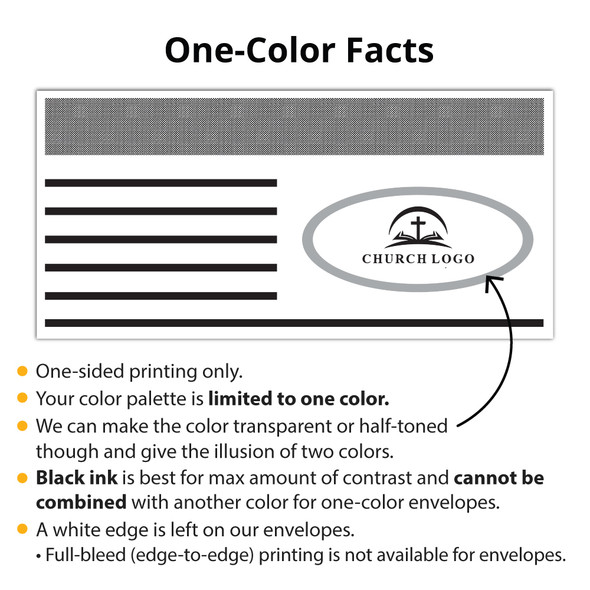 Custom Offering Envelope - One Color - Bold Offering - E1C013 - Box of 500