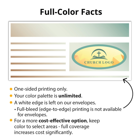 Custom Offering Envelope - Full Color - Sun Ray - EFC013 - Box of 500