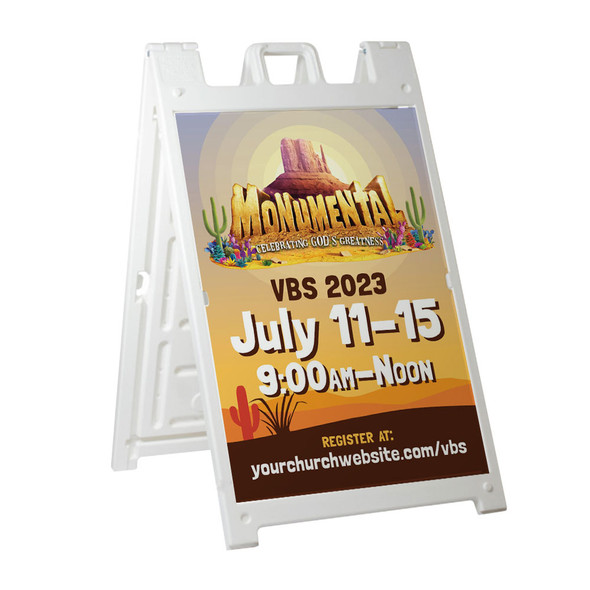 Deluxe A-Frame Sandwich Board Street Signs (24