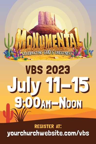 Deluxe A-Frame Sandwich Board Street Signs (24"x36") - Monumental VBS - AFMNT001