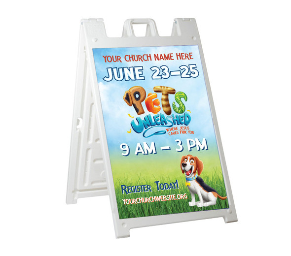 Deluxe A-Frame Sandwich Board Street Signs (24