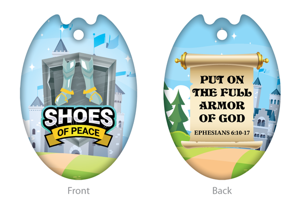 Armor of God FaithTags (10 sets of 6 Designs, Enough for 10 Kids) - VBS 2023