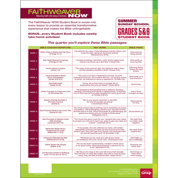 FaithWeaver NOW Grades 5&6 Teacher Guide Download - Summer 2023