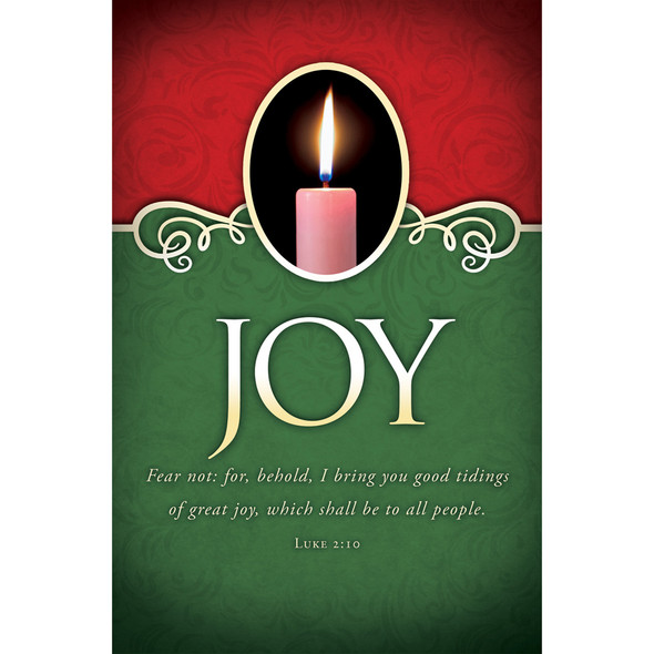 Church Bulletin - 11" - Advent - Joy - Luke 2:10 - Pack of 100 - U4354