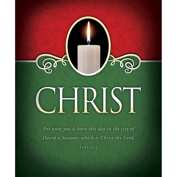 Church Bulletin - 14" - Advent - Christ - Luke 2:11 - Pack of 100 - U4356L