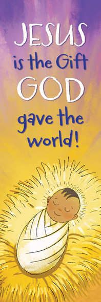 Bookmark - Seasonal - Kids - Jesus is the Gift God gave the world! - Luke 2:11 - Pack of - U4392B
