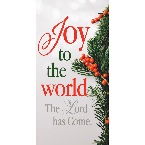 Church Banner - Christmas - Classically Christmas Series  - Joy To The World