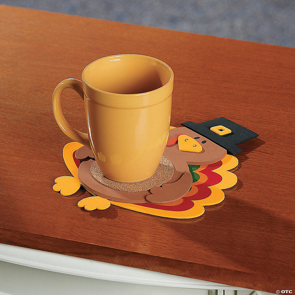 Turkey Coaster Craft Kit (Pack of 12)
