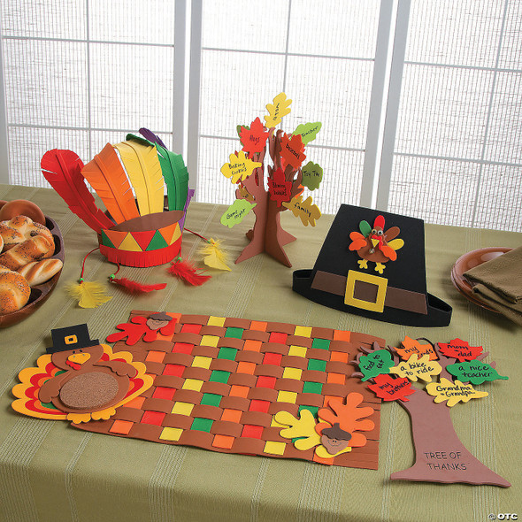 Turkey Coaster Craft Kit (Pack of 12)
