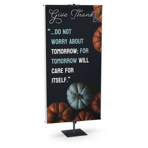 Church Banner - Thanksgiving - Fall - Pumpkins Sienna