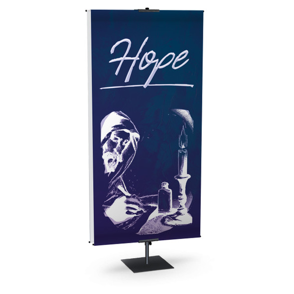 Church Banner - Advent - Hope - Blue Sketch Series