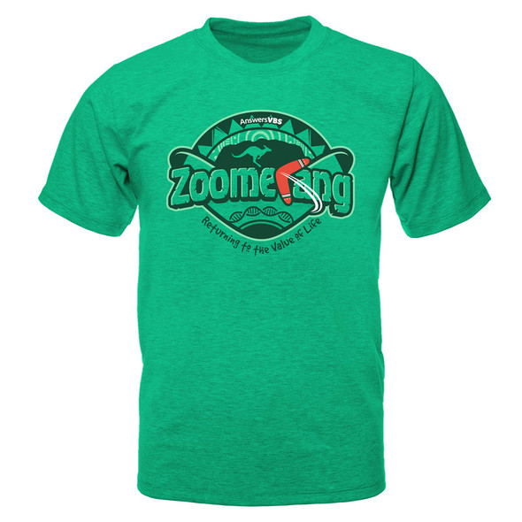 Green Everyone T-shirt Youth L - Zoomerang VBS 2022