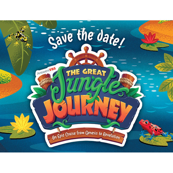 Postcard - Save the date (Pack of 40) - Jungle Journey Answers VBS 2024