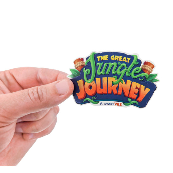 Logo Sticker Sheet (Pack of 10) - Jungle Journey Answers VBS 2024