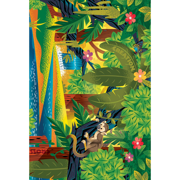 Scene Setter - Classroom Jungle - 5 panels - Jungle Journey Answers VBS 2024