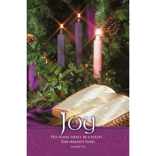 Church Bulletin 11" - Advent - Joy - H3730 (Pack of 100)