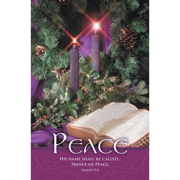 Church Bulletin 11" - Advent - Peace - H3729 (Pack of 100)