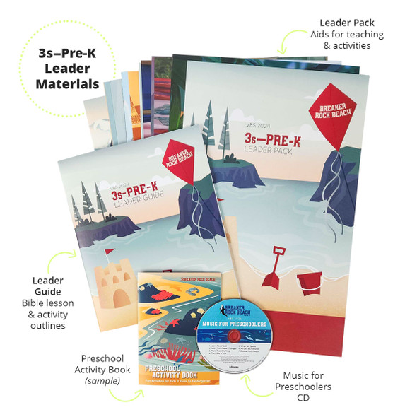 Preschool Starter Kit: Babies-Kindergarten (w/ Digital Add-ons) - Breaker Rock Lifeway VBS 2024
