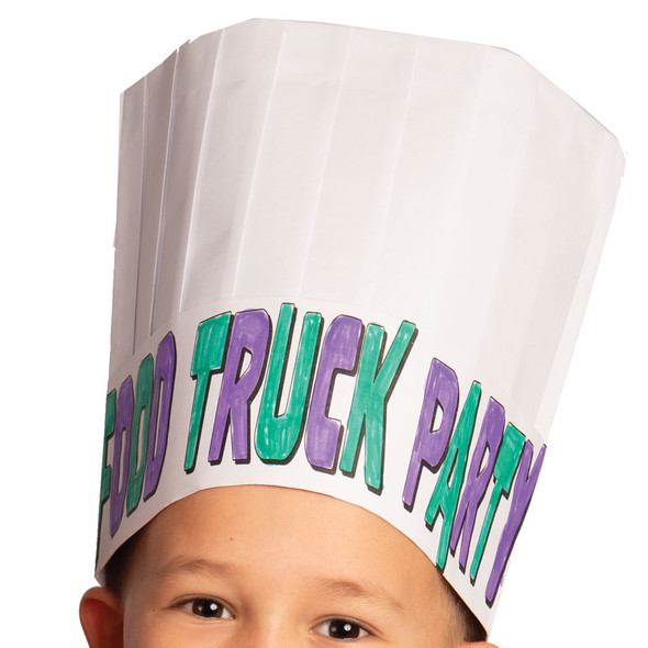 Chef's Hat - Pack of 12 - Food Truck Party VBS 2022 by Cokesbury
