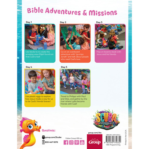 Tide Pool Preschool Bible Adventures & Missions Leader Manual - Scuba VBS 2024 by Group