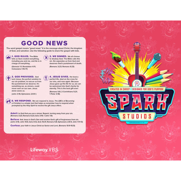 Bulletins - Pack of 25 - Spark Studios VBS 2022 by Lifeway