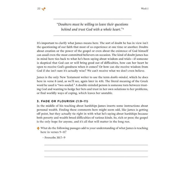James: Walking in Wisdom - Flourish Women's Bible Study by Lydia Brownback 