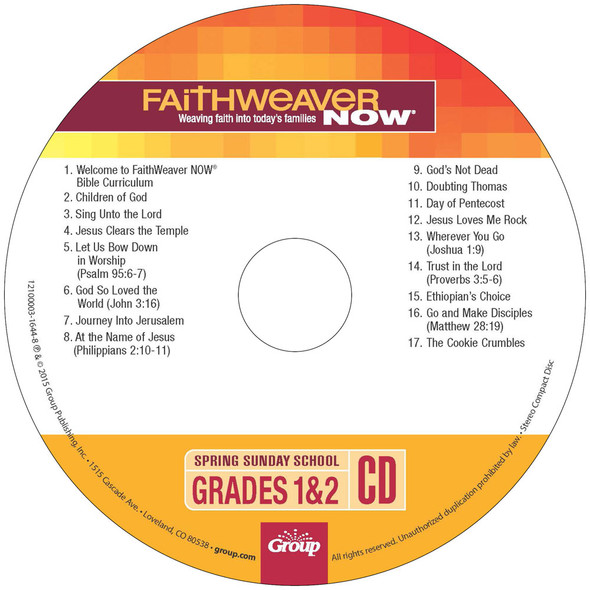 Spring 2024 FaithWeaver NOW Grades 1&2 CD