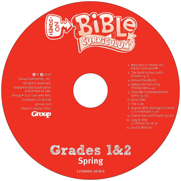 Spring 2024 Hands-On Bible Curriculum Grades 1&2 CD