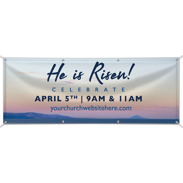Customizable Outdoor Vinyl Banner - Resurrection Sunday - BSP240600