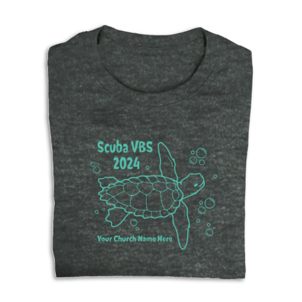Easy Custom VBS T-Shirt - Personalize in Real Time - Scuba VBS - VSCU051