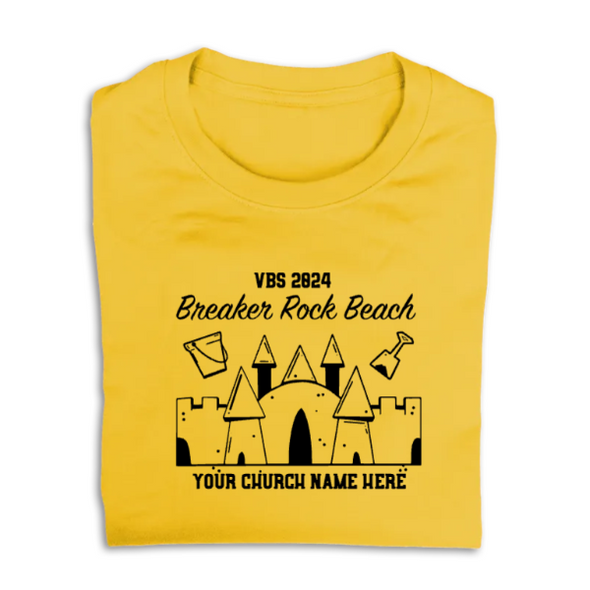 Easy Custom VBS T-Shirt - One Color Design - Breaker Rock VBS - VBRB041