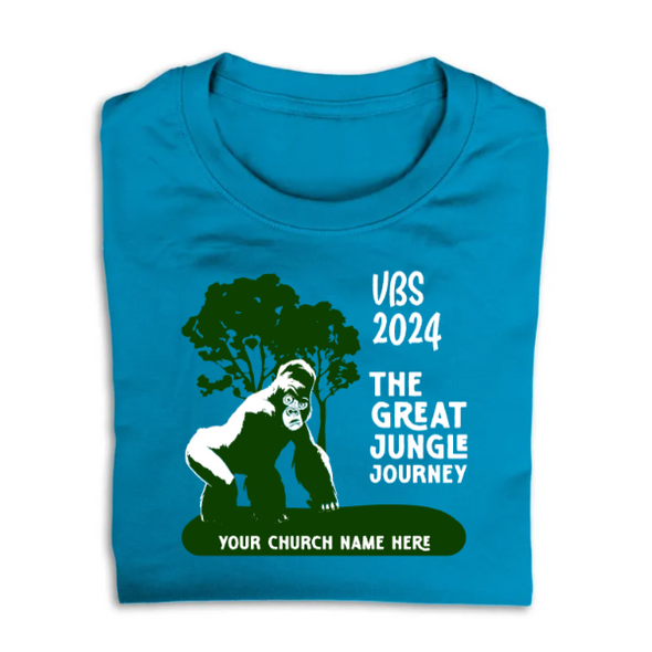 Easy Custom VBS T-Shirt - Two Color Design - Great Jungle Journey VBS - VGJJ030