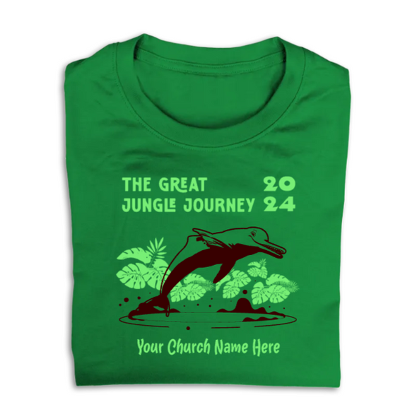 Easy Custom VBS T-Shirt - Two Color Design - Great Jungle Journey VBS - VGJJ050