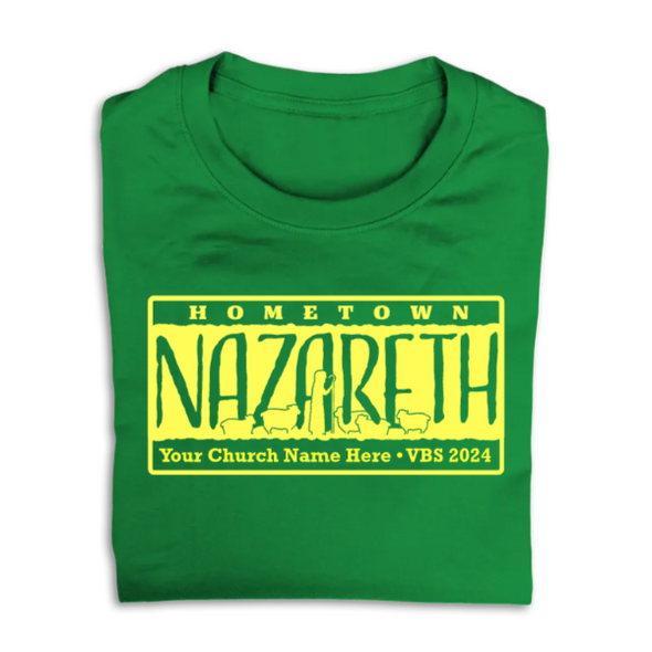 Easy Custom VBS T-Shirt - One Color Design - Hometown Nazareth VBS - VNAZ051