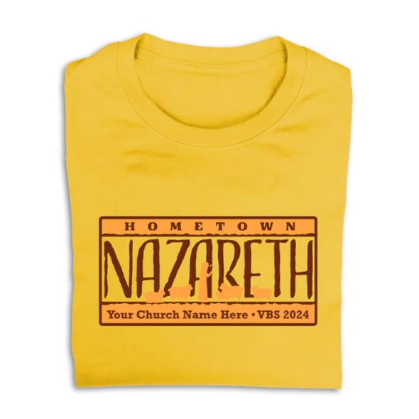 Easy Custom VBS T-Shirt - Two Color Design - Hometown Nazareth VBS - VNAZ050