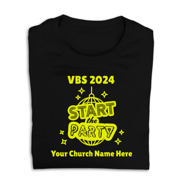 Easy Custom VBS T-Shirt - One Color Design - Start the Party VBS - VSTP011