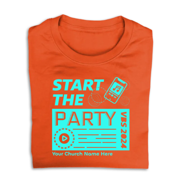 Easy Custom VBS T-Shirt - One Color Design - Start the Party VBS - VSTP031