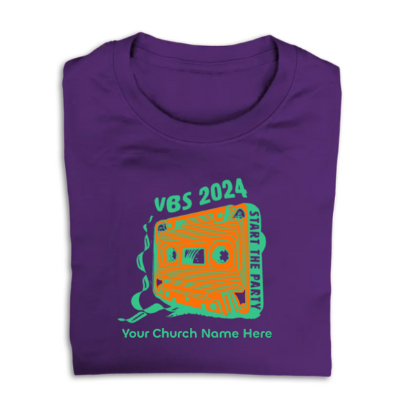 Easy Custom VBS T-Shirt - Two Color Design - Start the Party VBS - VSTP020