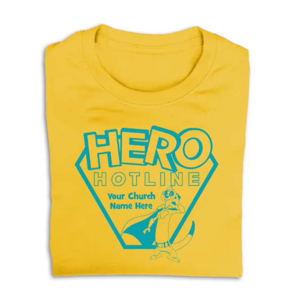 Easy Custom VBS T-Shirt - One Color Design - Hero Hotline VBS - VHER0111