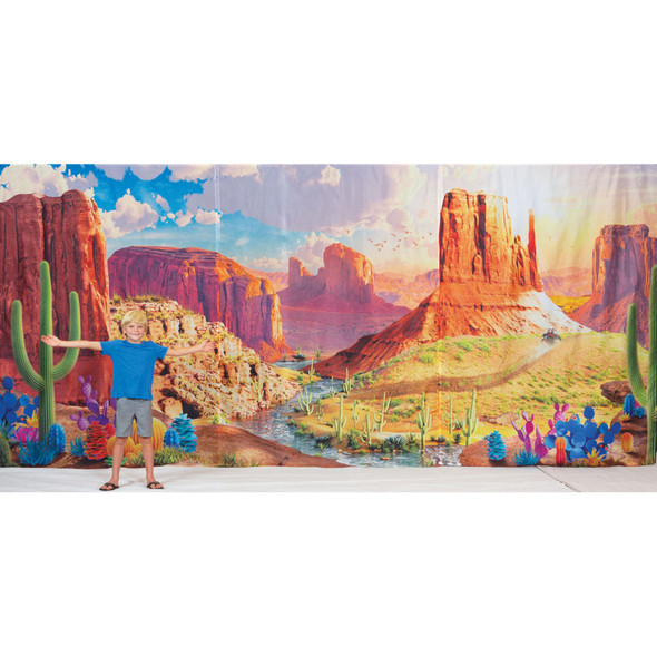 Colorful Canyon Fabric Wall Hanging - Set of 3 panels - 18' x 8' - Monumental VBS 2022 by Group