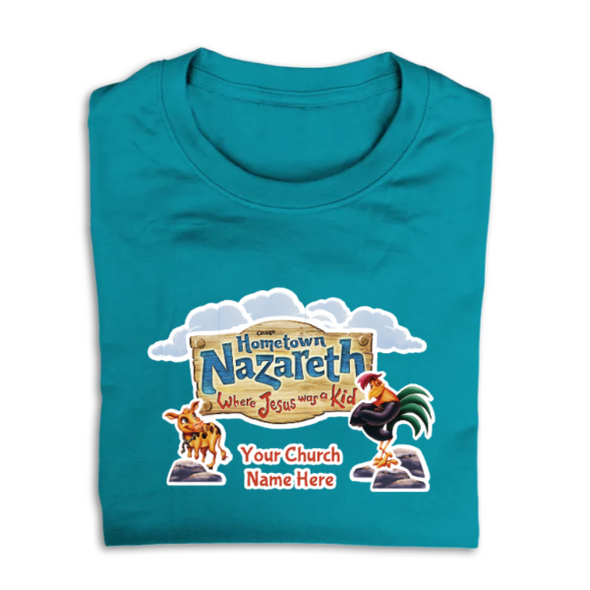 Easy Custom VBS T-Shirt - Full Color Design - Hometown Nazareth VBS - VNAZ055