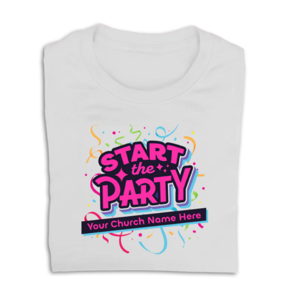 Easy Custom VBS T-Shirt - Full Color Design - Start the Party VBS - VSTP055