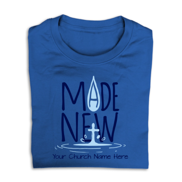 Easy Custom T-Shirt - Two Color Design - Baptism - TBPT030