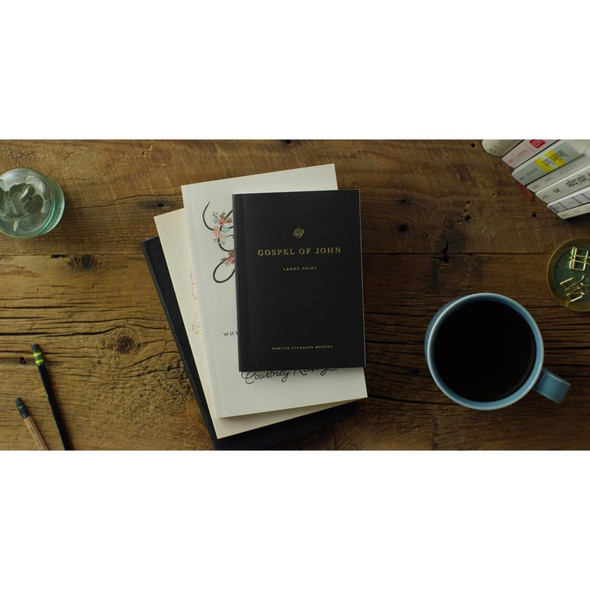 ESV Gospel of John, Large Print (Paperback, White) - Bulk Case of 100